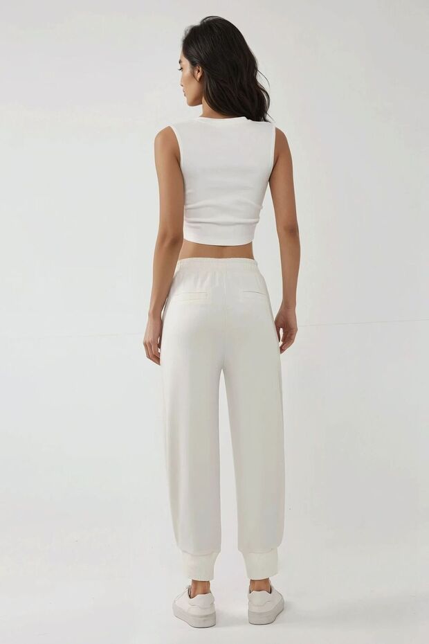 Lastikli Bel Jogger Eşofman Altı - 2