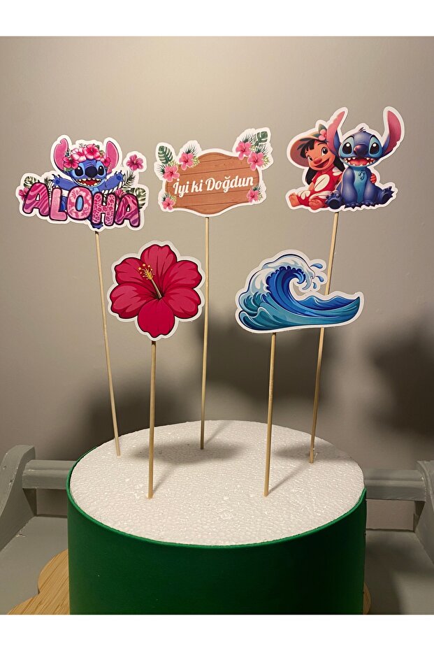 Aloha Birthday Cake Topper Birthday Decoration