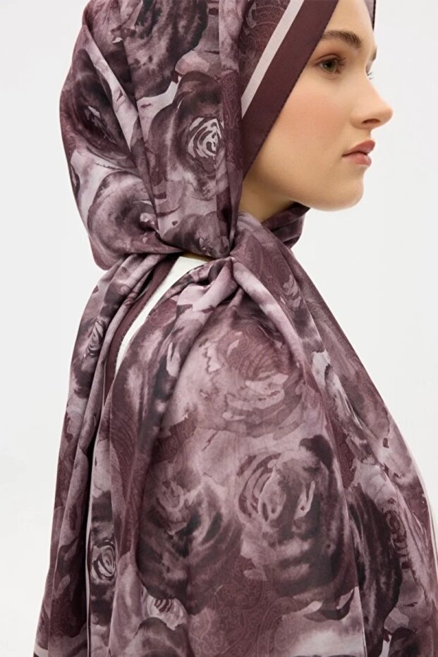 شال ناعم بنمط الورد - 2