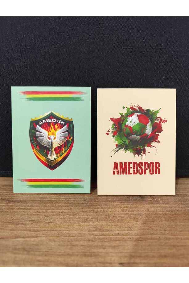 Amedspor Tasarımlı Not Defteri - Amed Spor Çizgisiz Not Defteri (2 DEFTER) - 1
