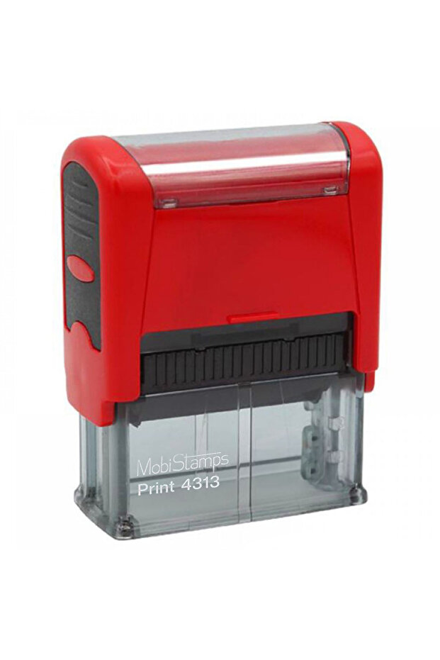 MOBISTAMPS ختم أحمر اللباد 22x58 ملم