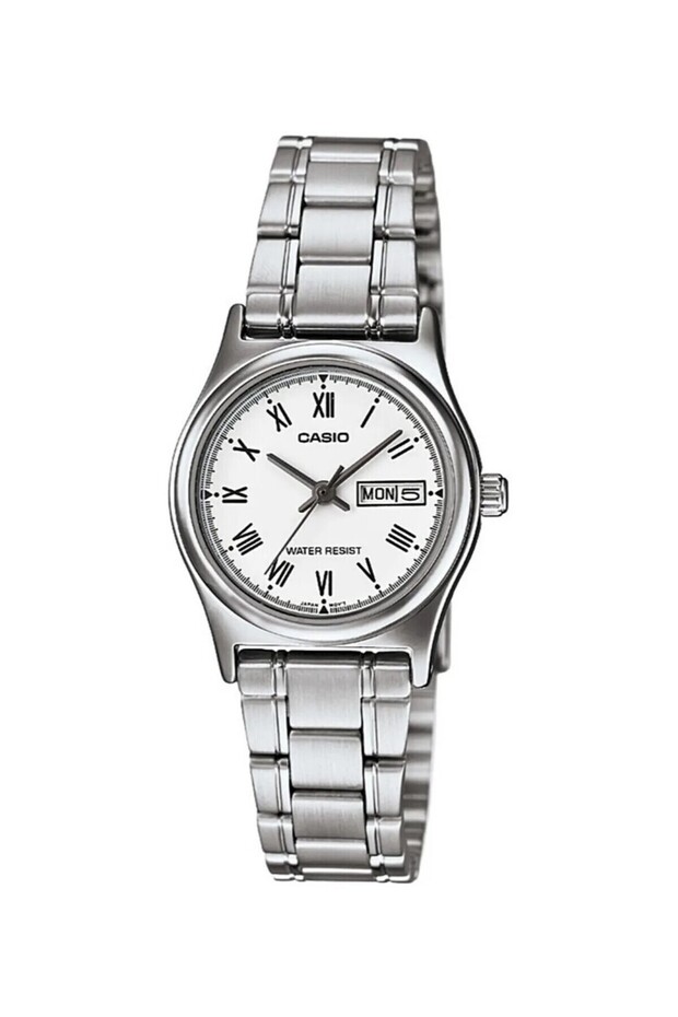 Women's Wristwatch with Dial White Cord Metallic Calendar 24 Months Guarantee