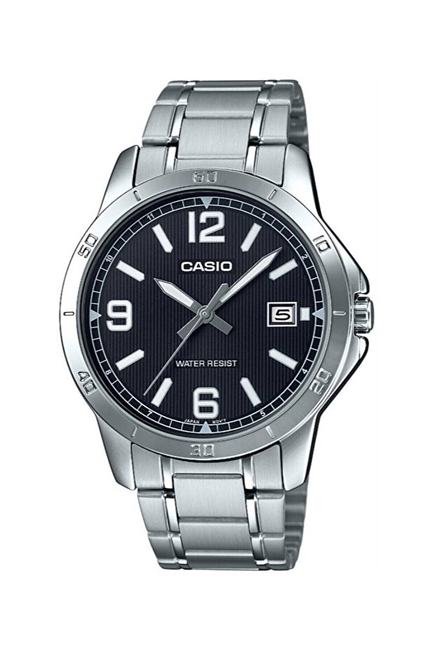 Men's Wristwatch with Dial Black Metallic Color 2 Years Warranty