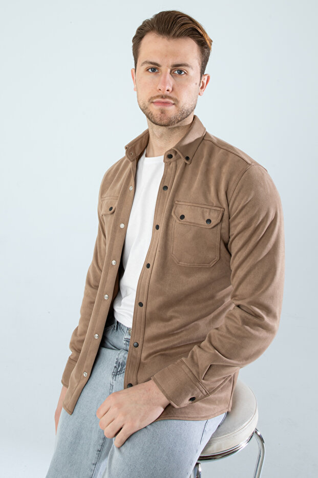 Men's Suede Spring Jacket - 4