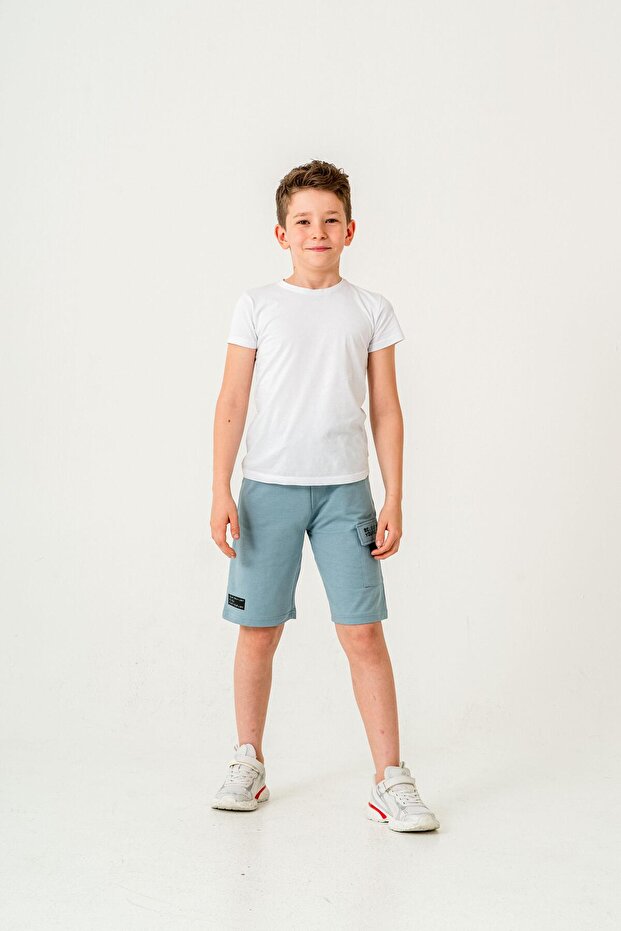 Cargo Pocket Pocket Cover Lieve in Yourself Printed Boy Shorts