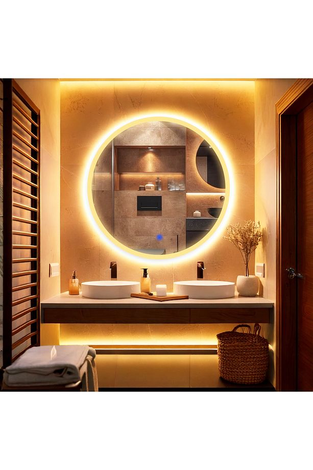 Orbit Led'li Kumlamalı Lavabo & Banyo Aynası (Dokunmatik Sensörlü) - 1