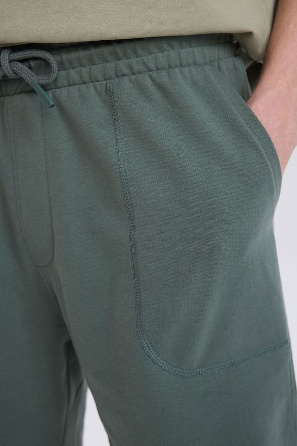 Slim Fit Dar Kesim Dar Paça Cepli Basic Düz Şort B8673ax24sm - 6