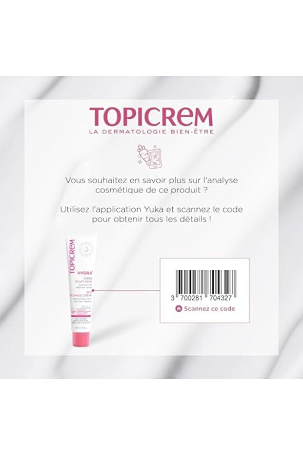 Topicrem Hydra+ Rich Moisturizing Radiance Moisturizing Cream 40ml - 7