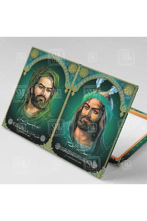 Hz Ali Hz Hüseyin Allahın Aslanı Yatay Kanvas Tablo - 2