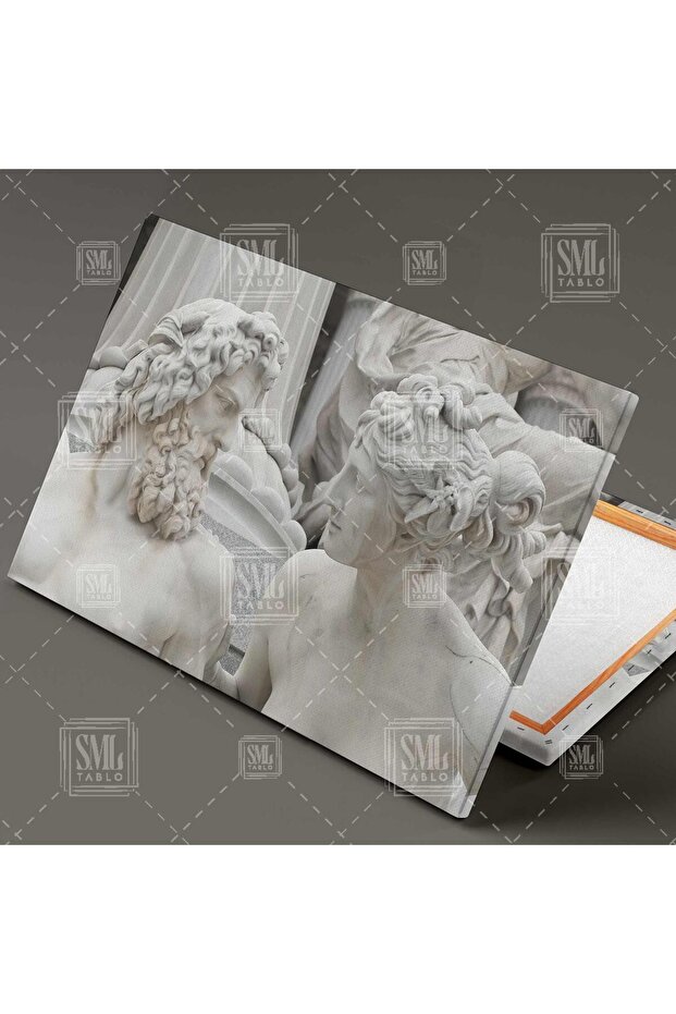 Zeus Ve Hera Heykel Yunan Mitolojisi Yatay Kanvas Tablo - 2