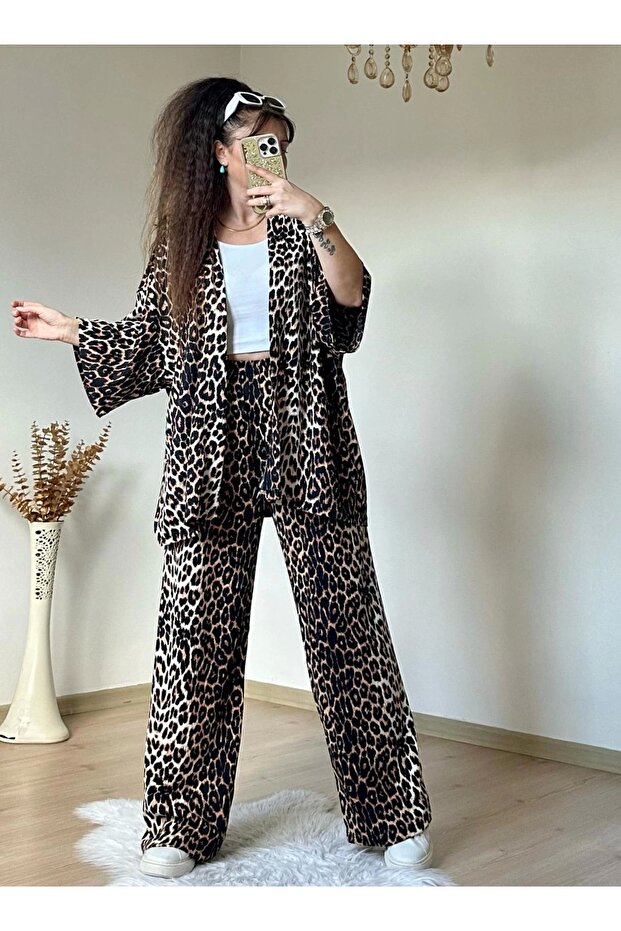 Leopard Kimono Set - 3
