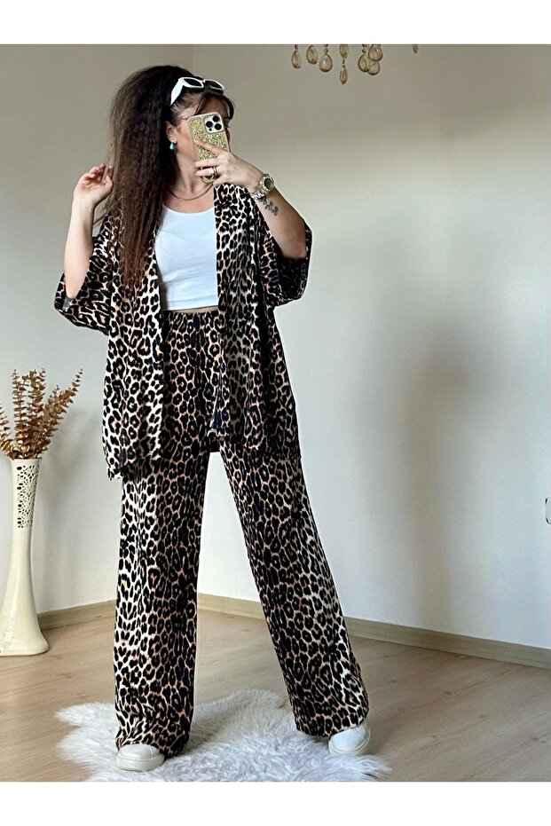 Leopard Kimono Set - 1