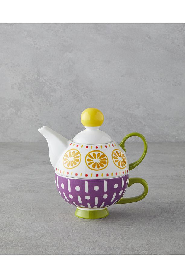 Lemon New Bone China Demlik 400 ml Sarı - 1