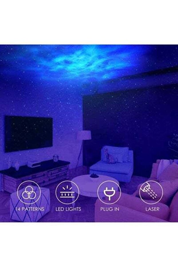 ضوء ليلي LED مع جهاز تحكم عن بعد متعدد الألوان - 4