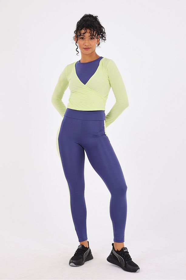 Equinox Kadın Uzun Kollu Spor Bluz Sarı - 5
