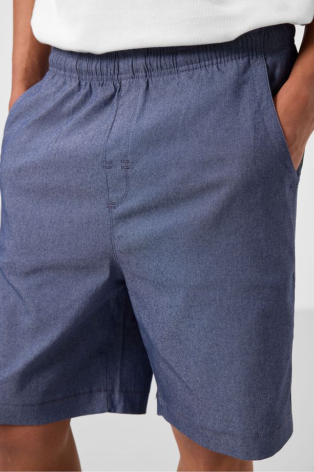 Kot Lacivert Standart Fit Dokuma Hafif Esnek Chino Erkek Şort - 81293 - 5