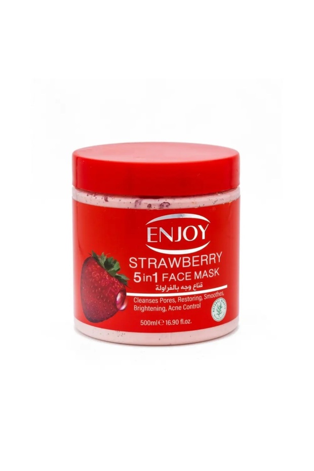 Face & Body 5-in-1 Whitening Mask 500 ML – STRAWBERRY Extract for Brightening, Firming & Acne Cont