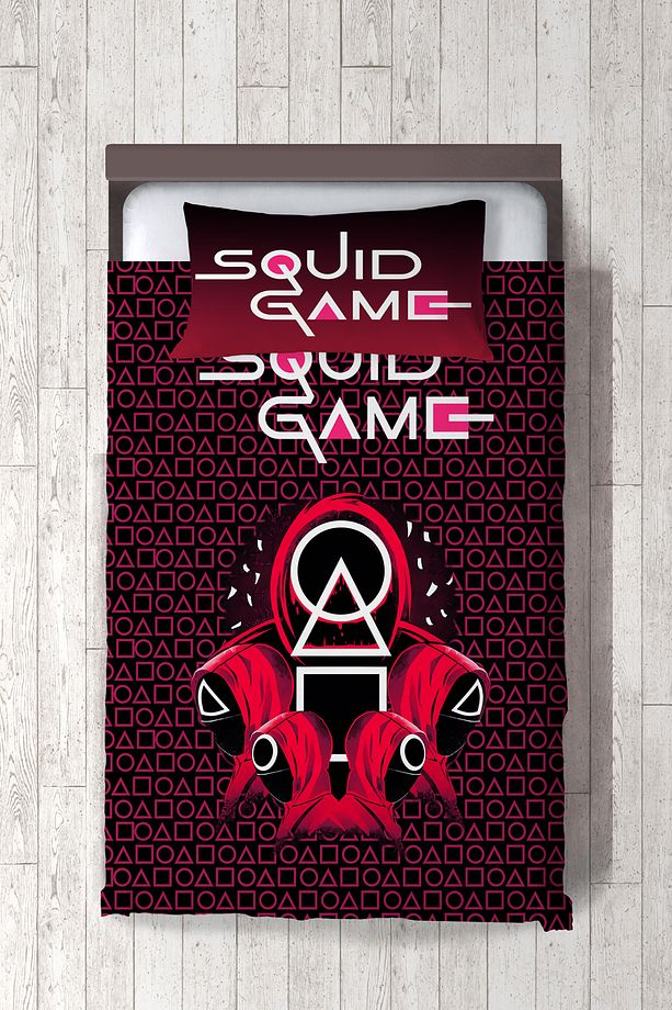 SQUID GAME BEBEK VE ÇOCUK ODASI YATAK ÖRTÜSÜ - 1