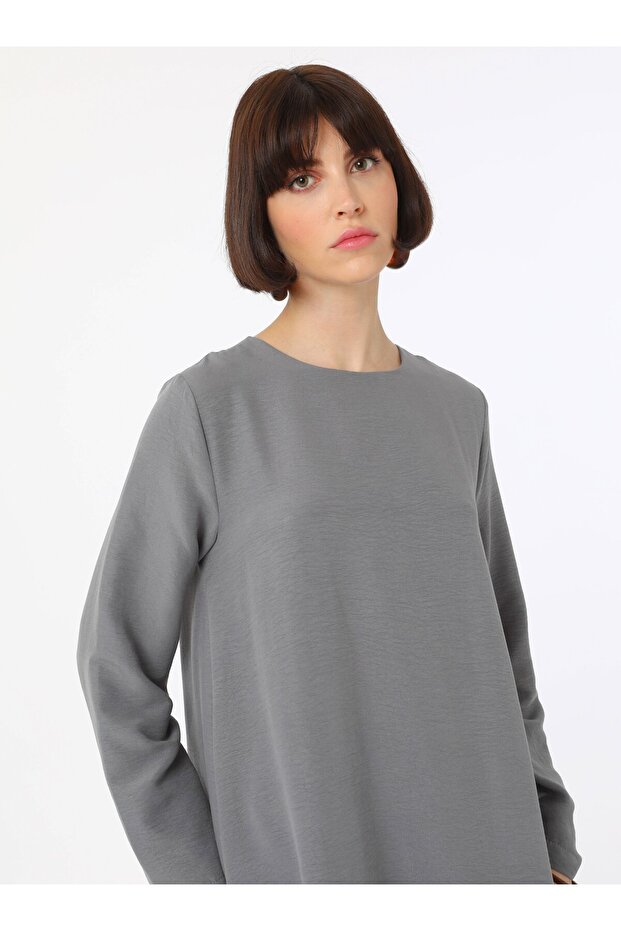 Aerobin Basic Tunik&Pantolon Takım - Gri - - 1