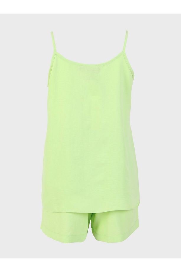 Yumuşak Tuşeli Pijama Takım - Lime - - 5