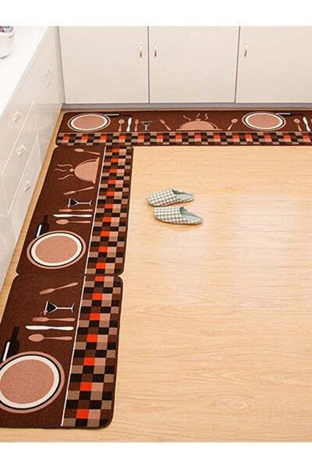 سجادة أرضية للمطبخ متعددة الألوان 40×60 سم - 1