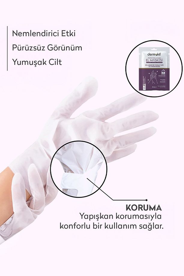 Kil Ve Kenevir Yağlı Peeling Etkili El Maskesi 35ml - 2