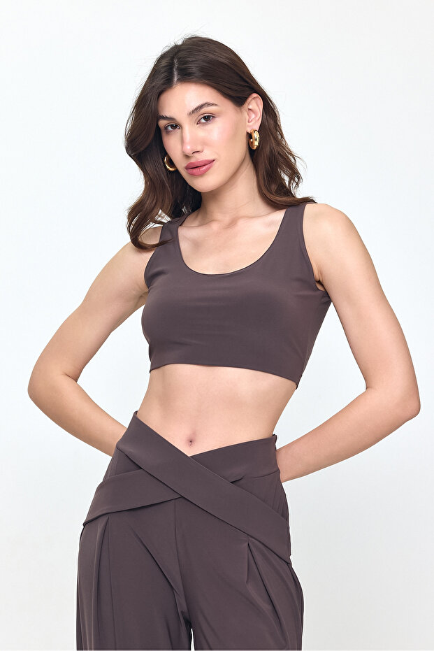 Vizon U Yaka Basic Bluz&crop 24l7652 - 3