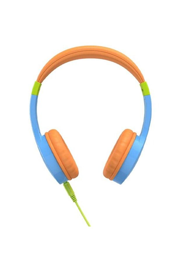 184106 Kids Guard Wired On Ear Headphones Blue/Orange