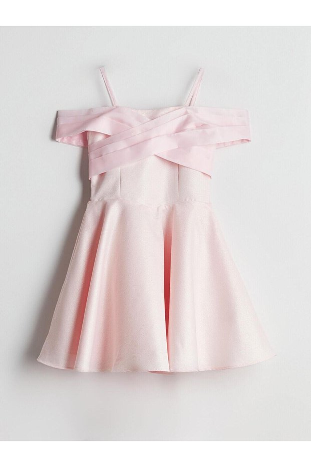 Lcw Kids Square Neck Girl's Dress