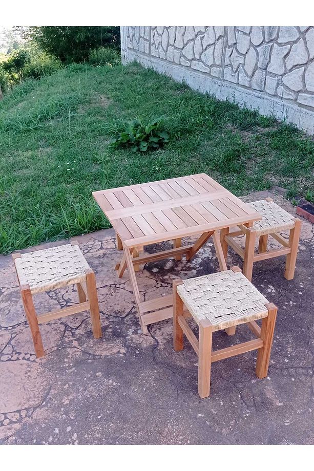 Masa Takımı /hasır Tabureli - 2