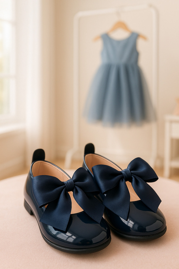 Girls' Bow Ballet Flats