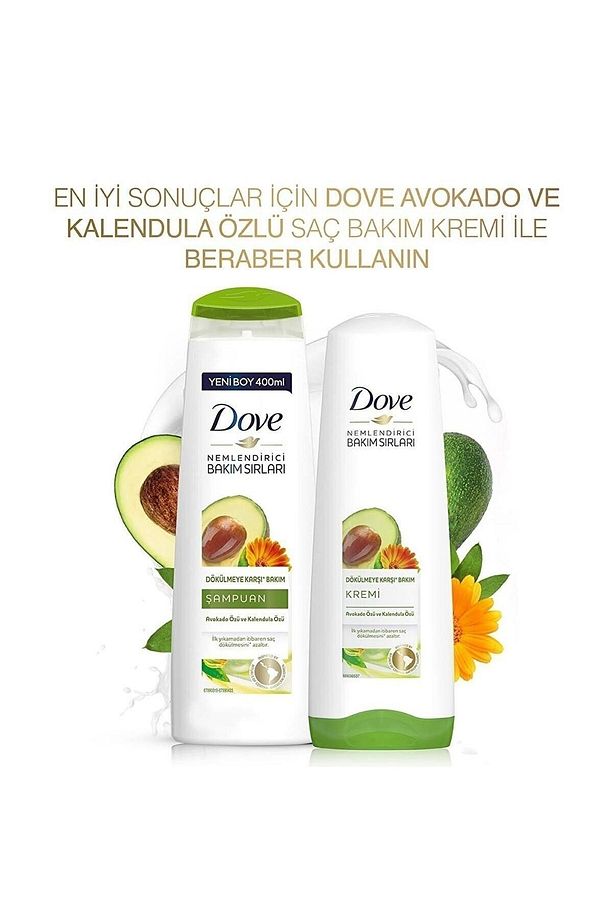 Dökülmeye Karşı Saç Bakım Şampuanı Avokado Özü Ve Kalendula Özü 400 Ml 3 Adet - 5