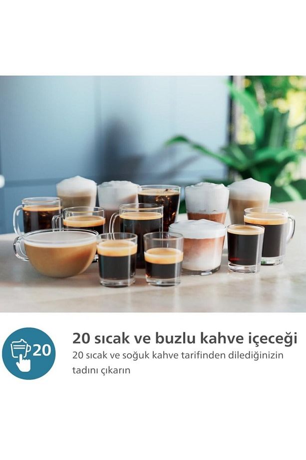 Tam Otomatik Espresso Makinesi, 20 Sıcak ve Soğuk İçecek Espresso, sütlü latte, cappuccino vb. - 4