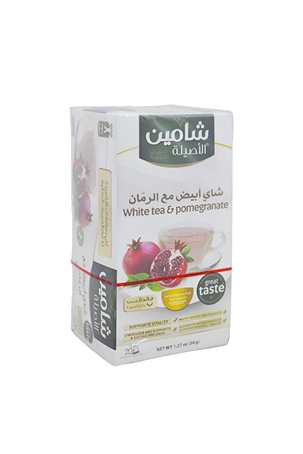 شاي أبيض بالرمان - شامين ٢٠ كيس