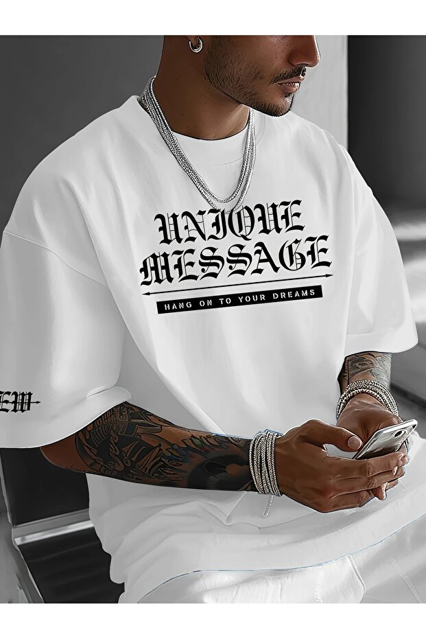 Stylish Printed Casual T-Shirt for Men - Comfortable Crew Neck, Short Sleeve, Summer Top