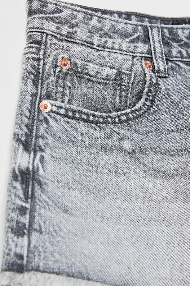 Mikro denim şort - 8