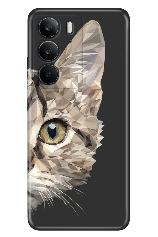 C75 (Rmx3941) Case Colorful Silicone Printed Tpu Cat Prism