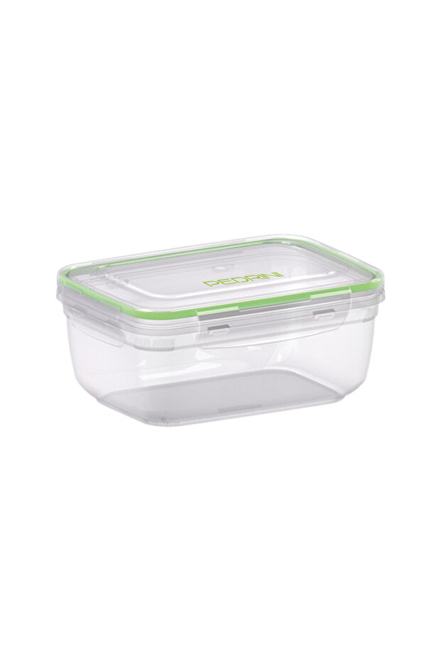 MEDIUM PLASTIC BOX, 800ML WITH LID, RECTANGULAR SHAPE