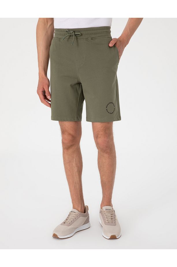 Haki Regular Fit Örme Şort 50310107-VR027 - 2