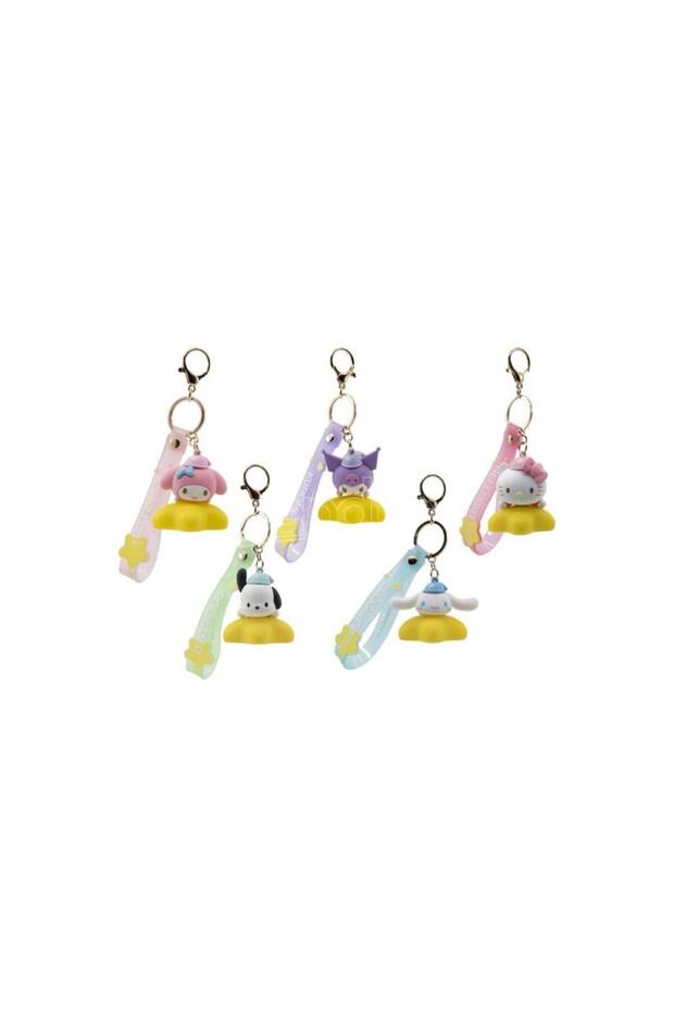 سلسلة مفاتيح هالو كيتي المضيئة بنجوم متنوعة - قطعة واحدة - 1