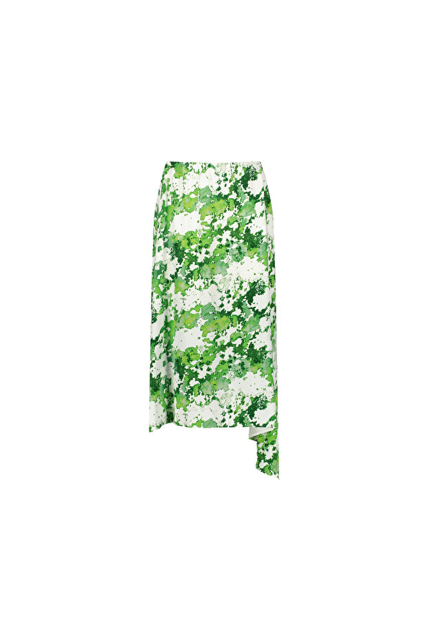 Faltenrock für Damen in gardengreengemustert - 2