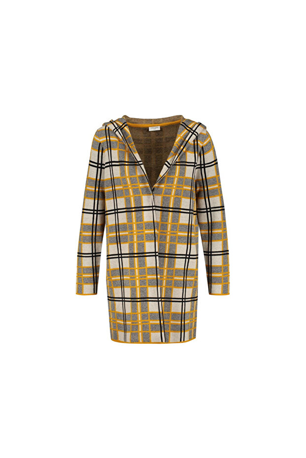 Pullover & Strickjacke_cardigan für Damen in gelb - 1