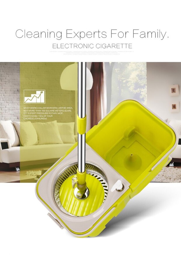 ممسحة دلو مقسمة مع رأسين للممسحة - 3