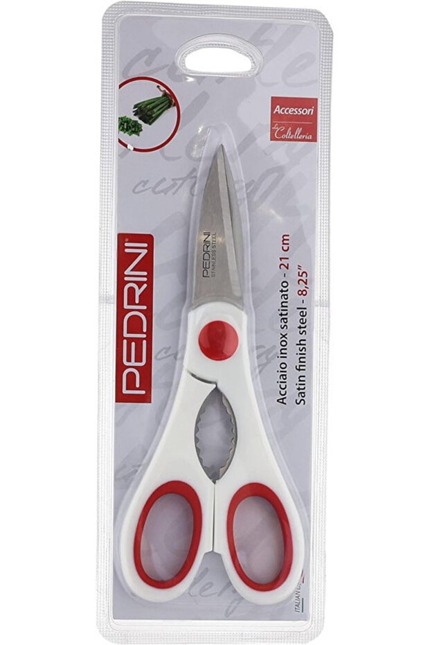 KITCHEN SCISSORS WHITE&RED - 2
