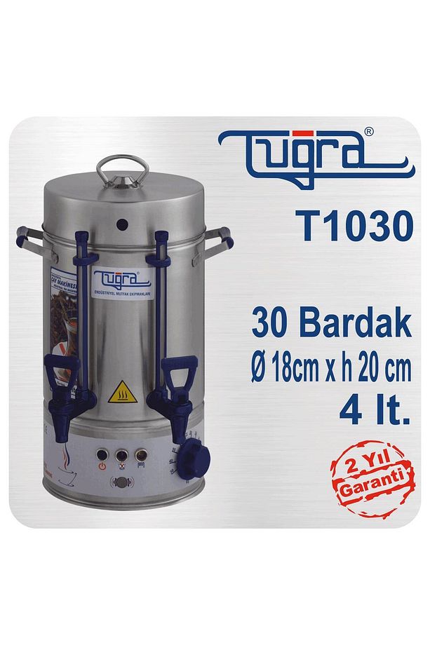 TUĞRA ÇAY MAKİNASI 30 BARDAK 4 LT - 1