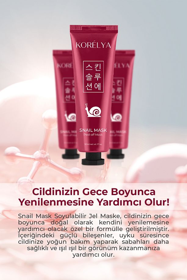 Soyulabilir Salyangoz Maskesi - Peelable Snail Mask 50 ml - 4