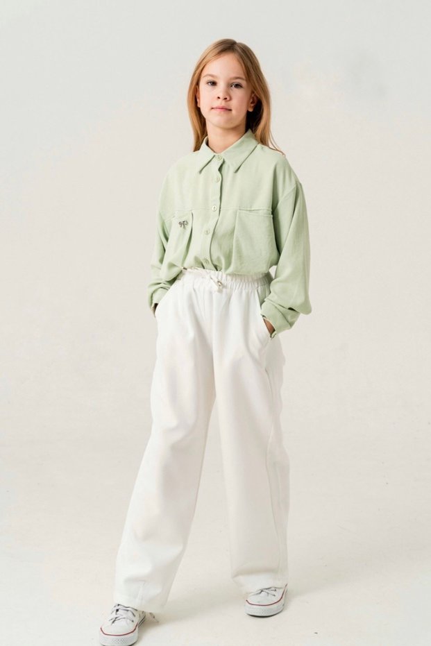 4-15 Years Old Engagement Girl's Suit-Green