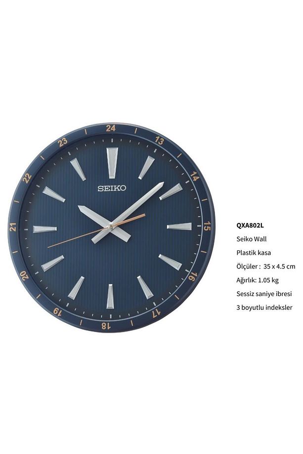Qxa802l 3 Boyutlu Sessiz Saniyeli Duvar Saati - 2