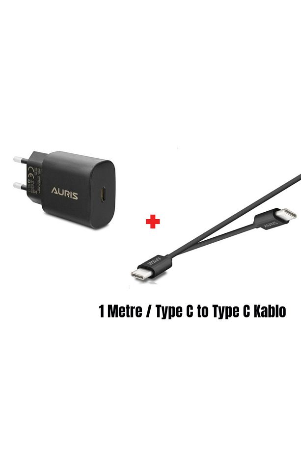 25 Watt Type-C to Type-C Pd Şarj Aleti Seti Başlık USB C Başlık + 1 Mt. Type C Kablolu - 3