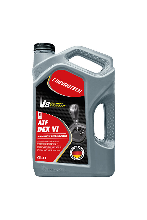 V8 German Lubricant, Atf Dex Vi Premium Automatic Transmission Fluid/gear Oil - 4l